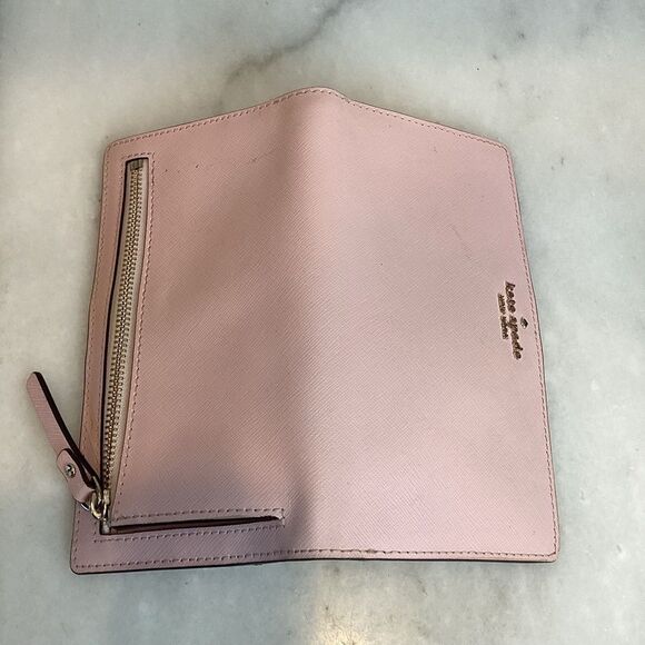 Kate Spade Cross Grain Leather Wallet Sleek Minimalist Design - Picture 11 of 16